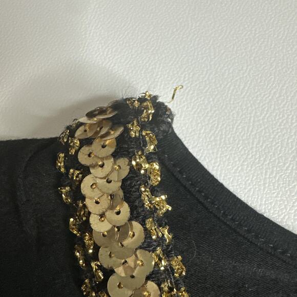 Boho Whimsigoth Sequin Beaded Medallion Top Festival Witchy Gypsy Fairycore M - Picture 13 of 16